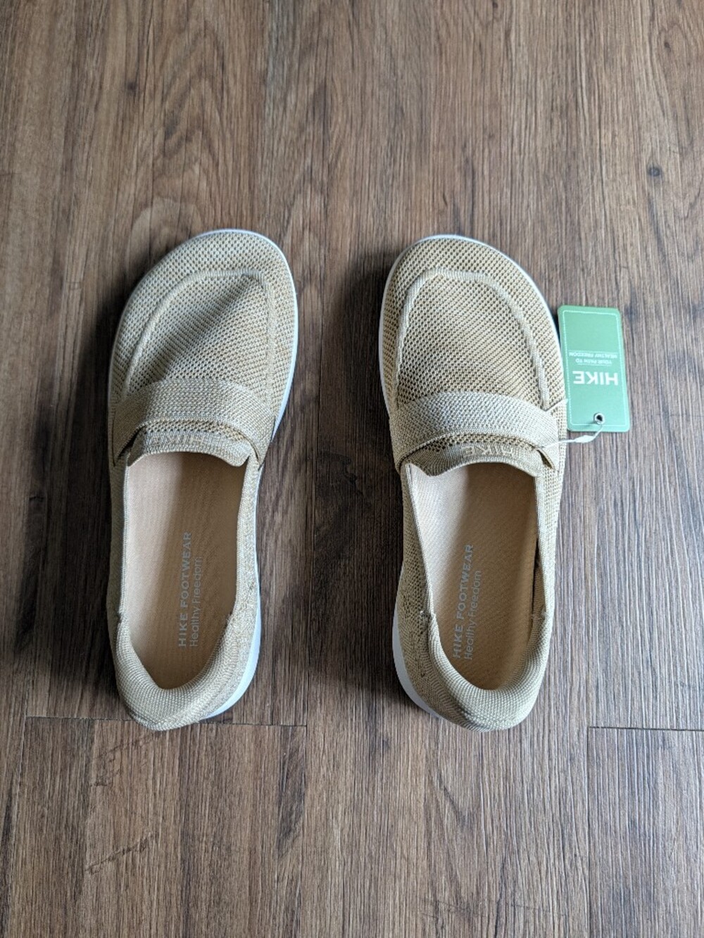 NWT Hike Footwear Barefoot Casual Tan Slip-On Shoes - Picture 2 of 7